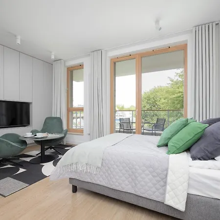 Exclusive And Modern Studio In Warsaw With Air Conditioning And Desk By Noclegi Renters Apartment *